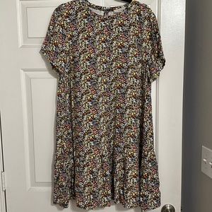 LOFT Floral Swing Dress